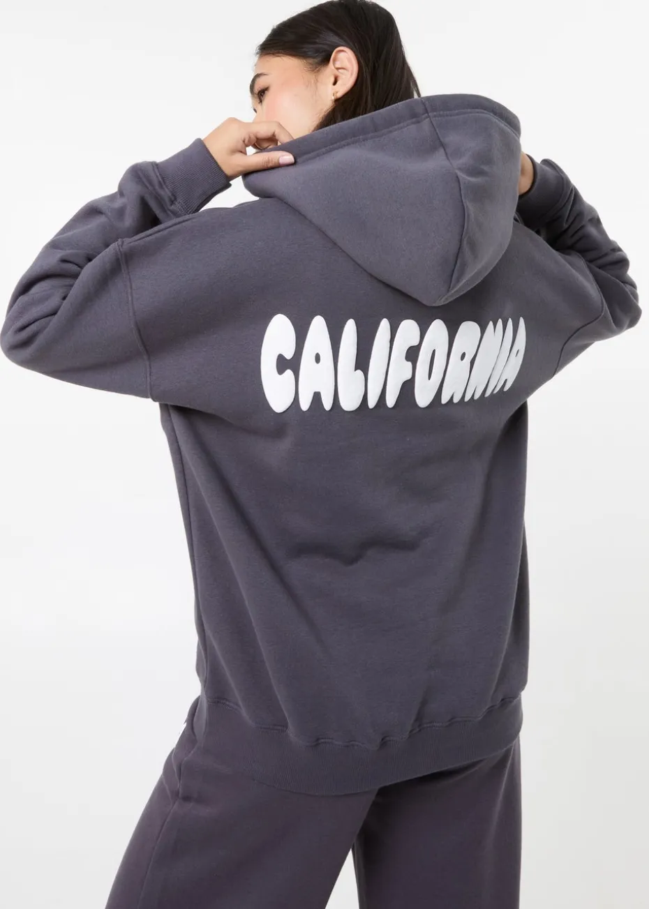 Pink Vanilla Slate California Oversized Hoodie