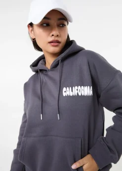 Pink Vanilla Slate California Oversized Hoodie