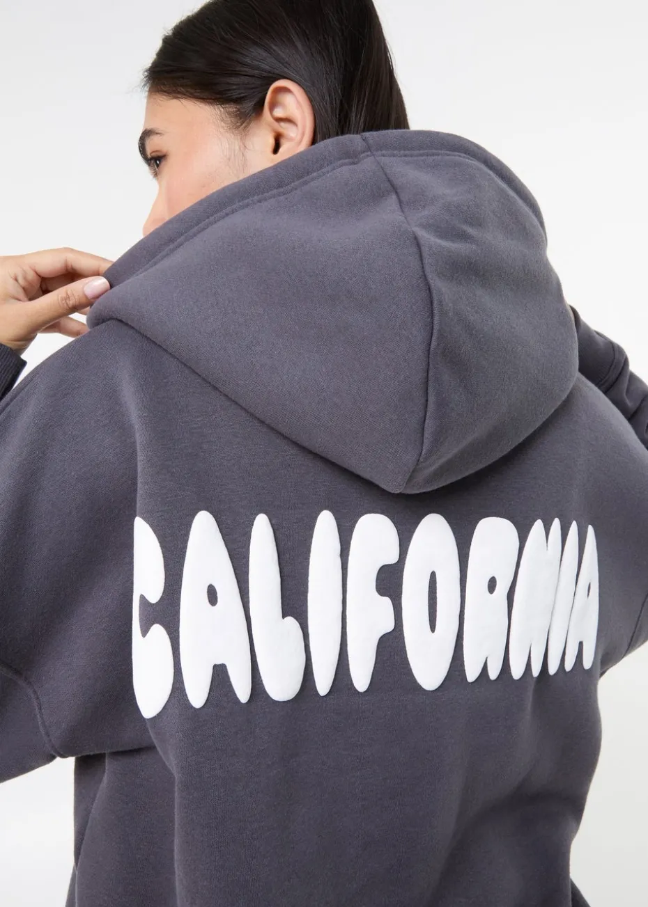 Pink Vanilla Slate California Oversized Hoodie