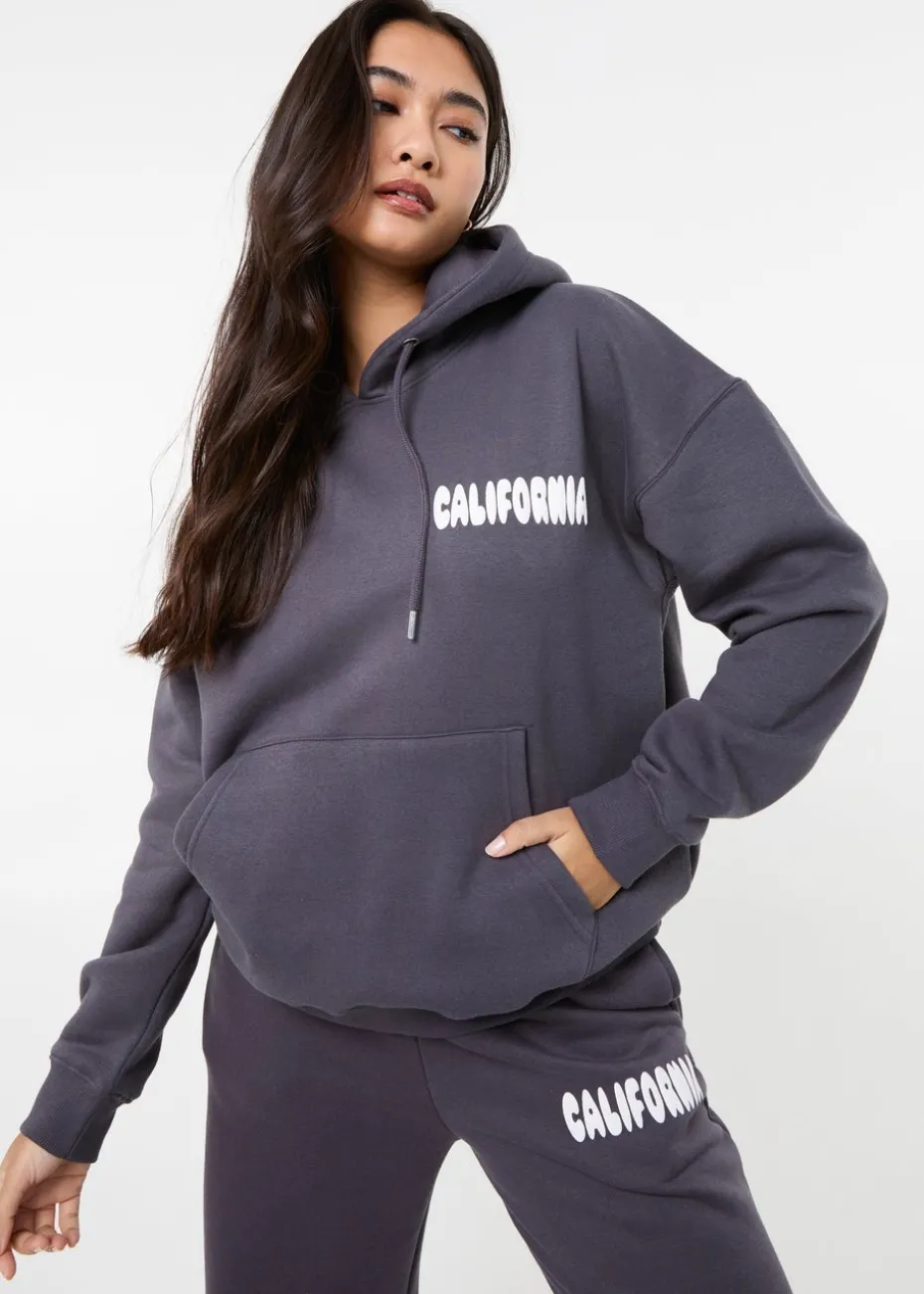 Pink Vanilla Slate California Oversized Hoodie