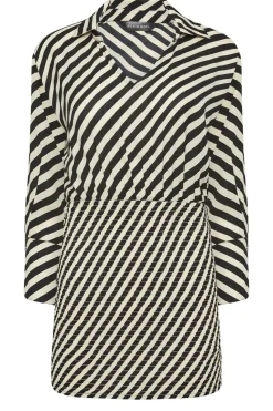 Pixiegirl Beige Brown Stripe Mini Dress