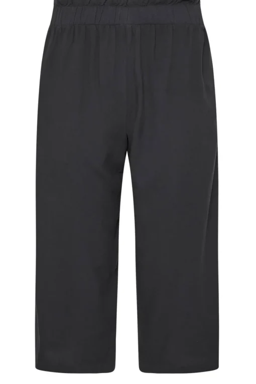 Pixiegirl Petite Black Acid Wash Cropped Trousers