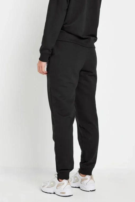 Pixiegirl Petite Black Jersey 'Paris' Slogan Cuffed Joggers