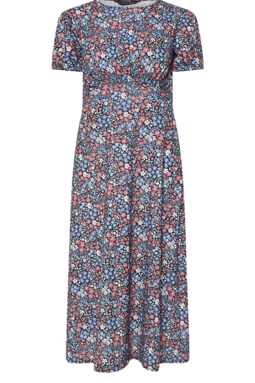 Pixiegirl Petite Blue Ditsy Floral Tea Dress