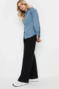 Pixiegirl Petite Light Blue Denim Shacket