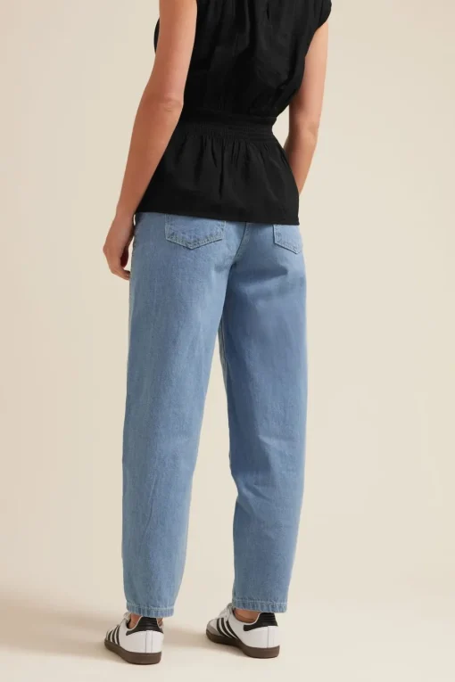 Pixiegirl Petite Light Blue Non-Stretch Barrel Leg Jeans