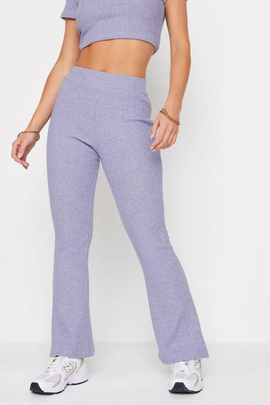 Pixiegirl Petite Lilac Purple Flared Leggings