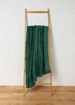Plain Green Throw (200cm x 220cm)