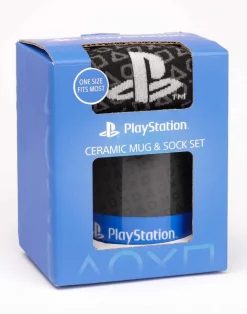 PlayStation Blue Controller Mug & Sock Gift Set