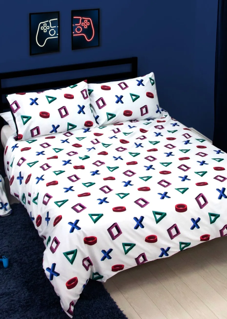 PlayStation Brushed Microfiber Duvet Cover Set