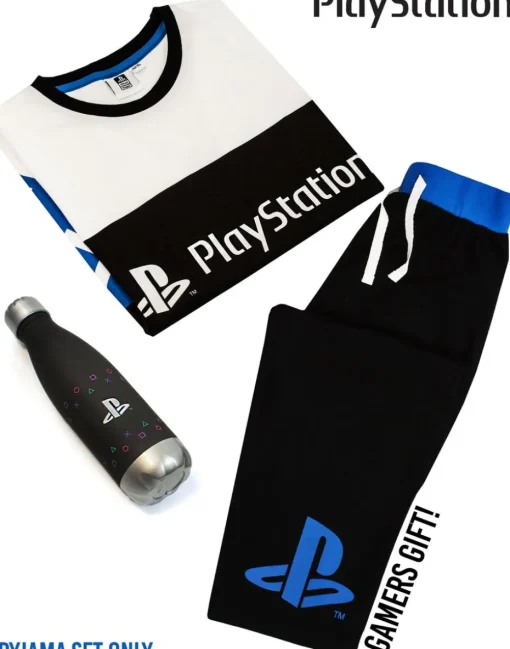 PlayStation Kids Long Leg Black Pyjamas (5-14 Years)