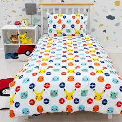 Pokemon Badges Duvet Cover