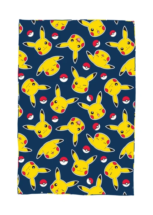 Pokemon Blue Retro Fleece Throw