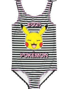 Pokemon Kids Pikachu 1 Piece Black Swimming Costume (4-12 Years)
