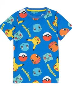 Pokemon Kids Shortie Multi Coloured Pyjamas 2 Pack (4-12 Years)