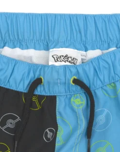 Pokemon Pikachu & Pokeball Kids Blue Swim Shorts (4-12 Years)