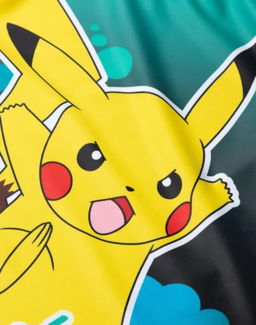 Pokemon Pikachu Kids Green Swim Top (4-12 Years)