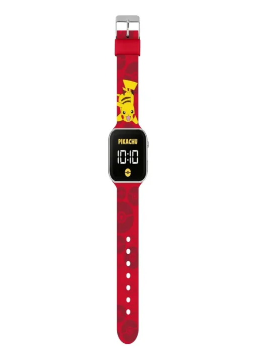 Pokémon Red Printed Strap LED Watch