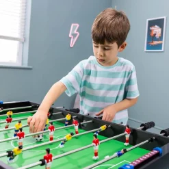 Power Play Black/Green Stand Up Football Games Table (3ft)