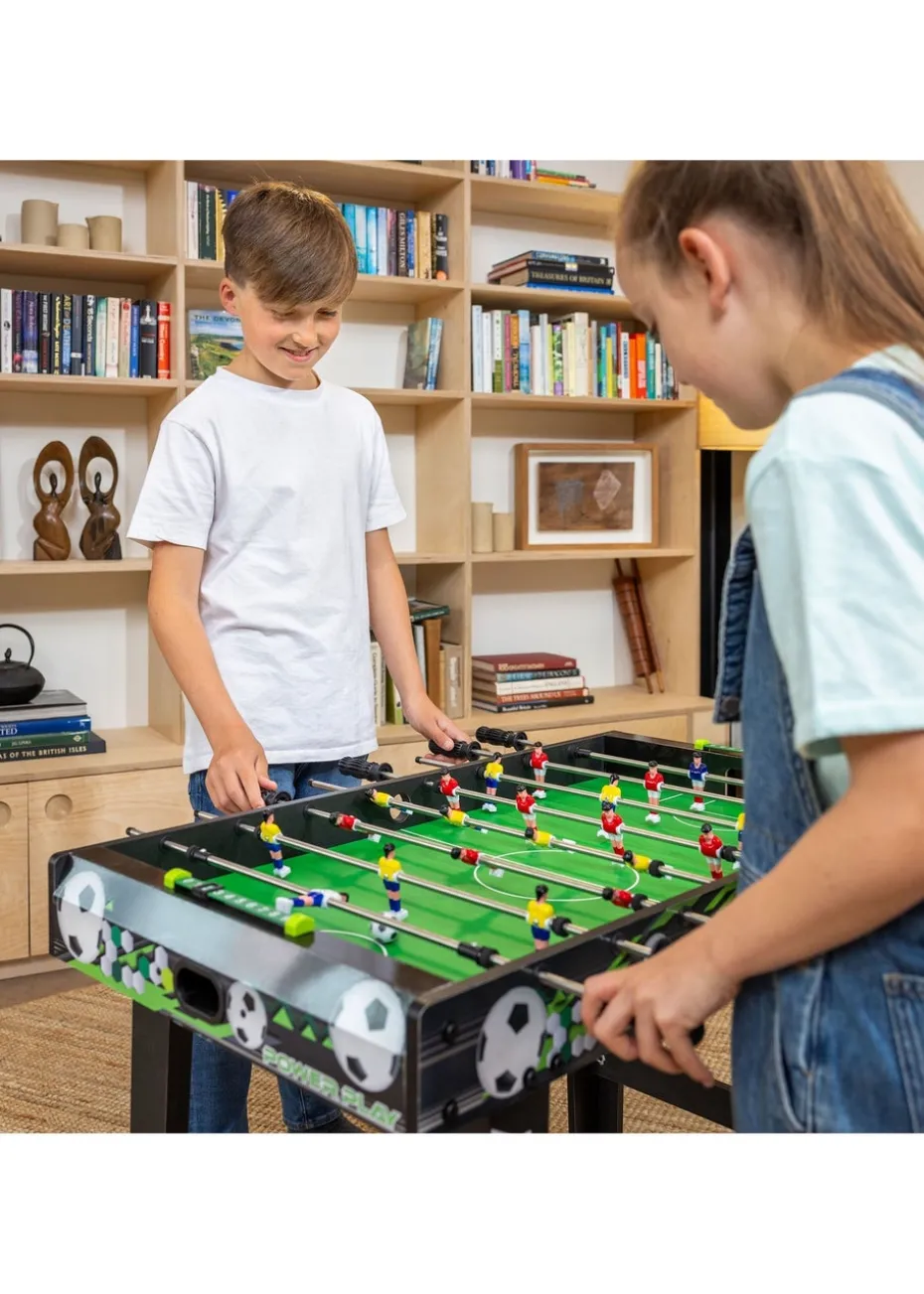 Power Play Black/Green Stand Up Football Games Table (3ft)