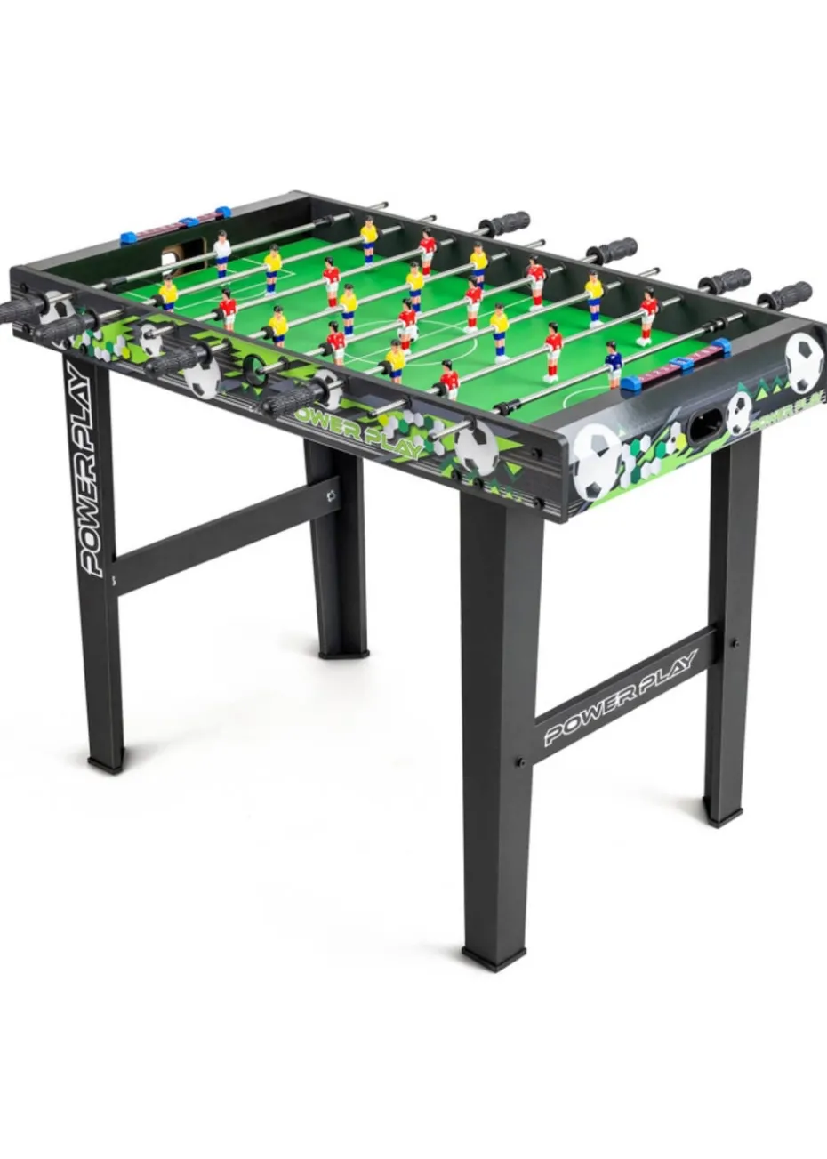 Power Play Black/Green Stand Up Football Games Table (3ft)