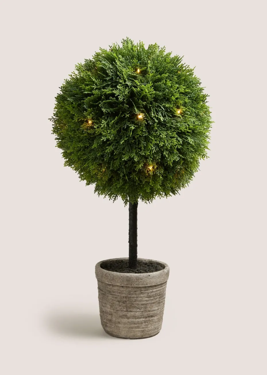Pre Lit Topiary Plant