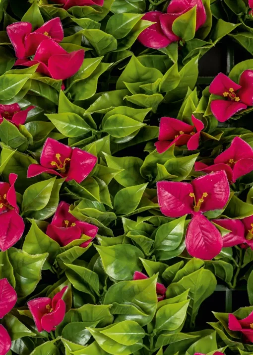Premier Decorations Bougainvillea Artificial Living Wall Panel (100cm x 100cm)