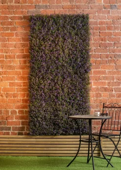 Premier Decorations Lavender Artificial Living Wall Panel (100cm x 100cm)
