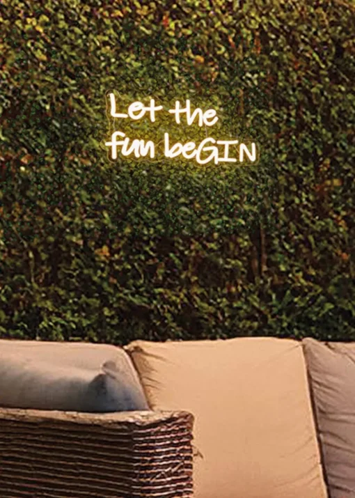 Premier Decorations LED Neon Let The Fun Begin Neon Wall Sign