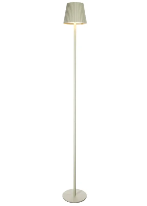 Premier Decorations Sage Green 20 LED Aluminium USB Rechargeable Touch Activated Standing Lamp