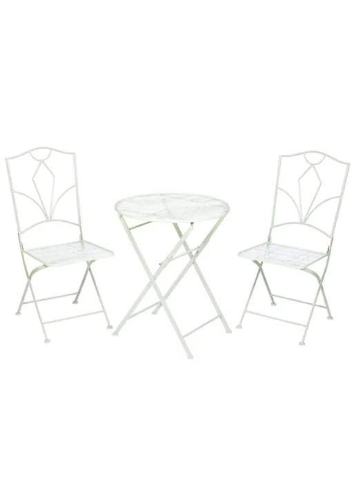 Premier Decorations Sage Green 2 Seater Metal Bistro Set