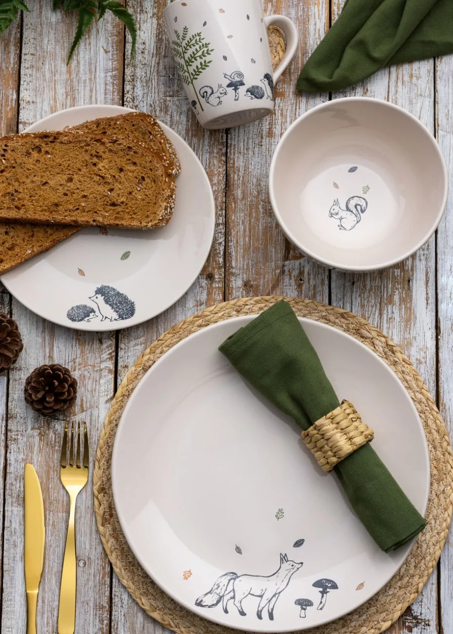 Price & Kensington Woodland Dinner Plates x4 (26.5cm)