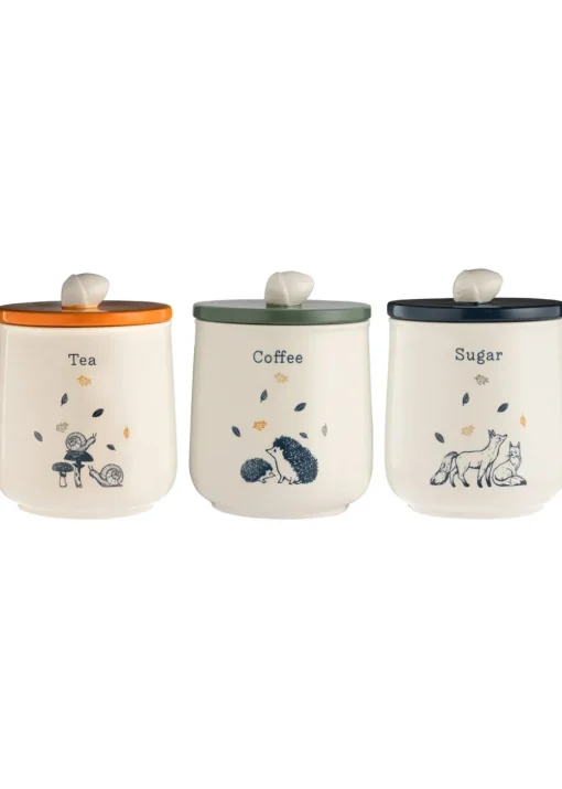 Price & Kensington Woodland Tea, Coffee, Sugar Set