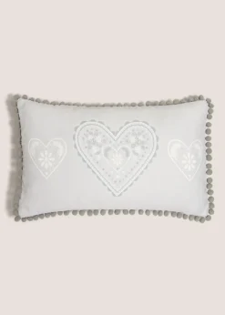 Printed Heart Cushion