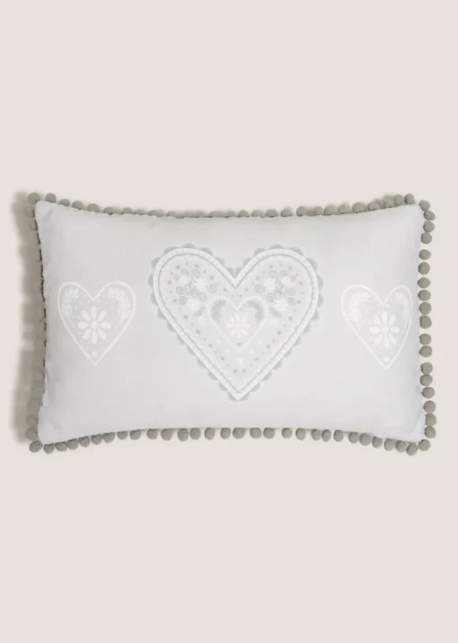Printed Heart Cushion