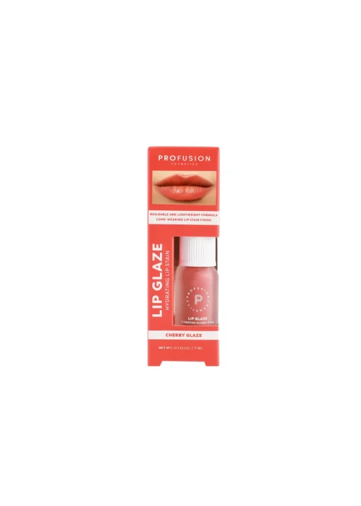 Profusion Cosmetics Lip Glaze Hydrating Glossy Lip Stain Cherry