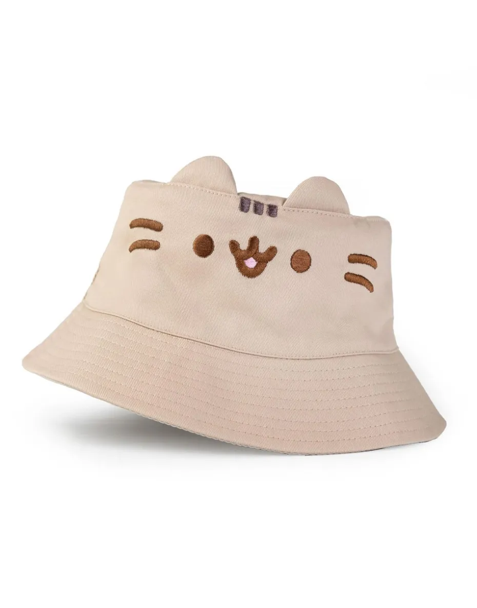 Pusheen Beige Novelty Face Bucket Hat