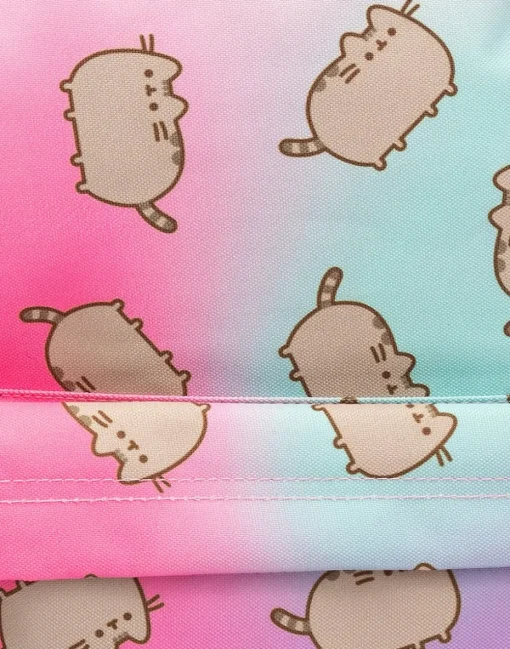 Pusheen Multi Colour Backpack with Pom Pom Keyring