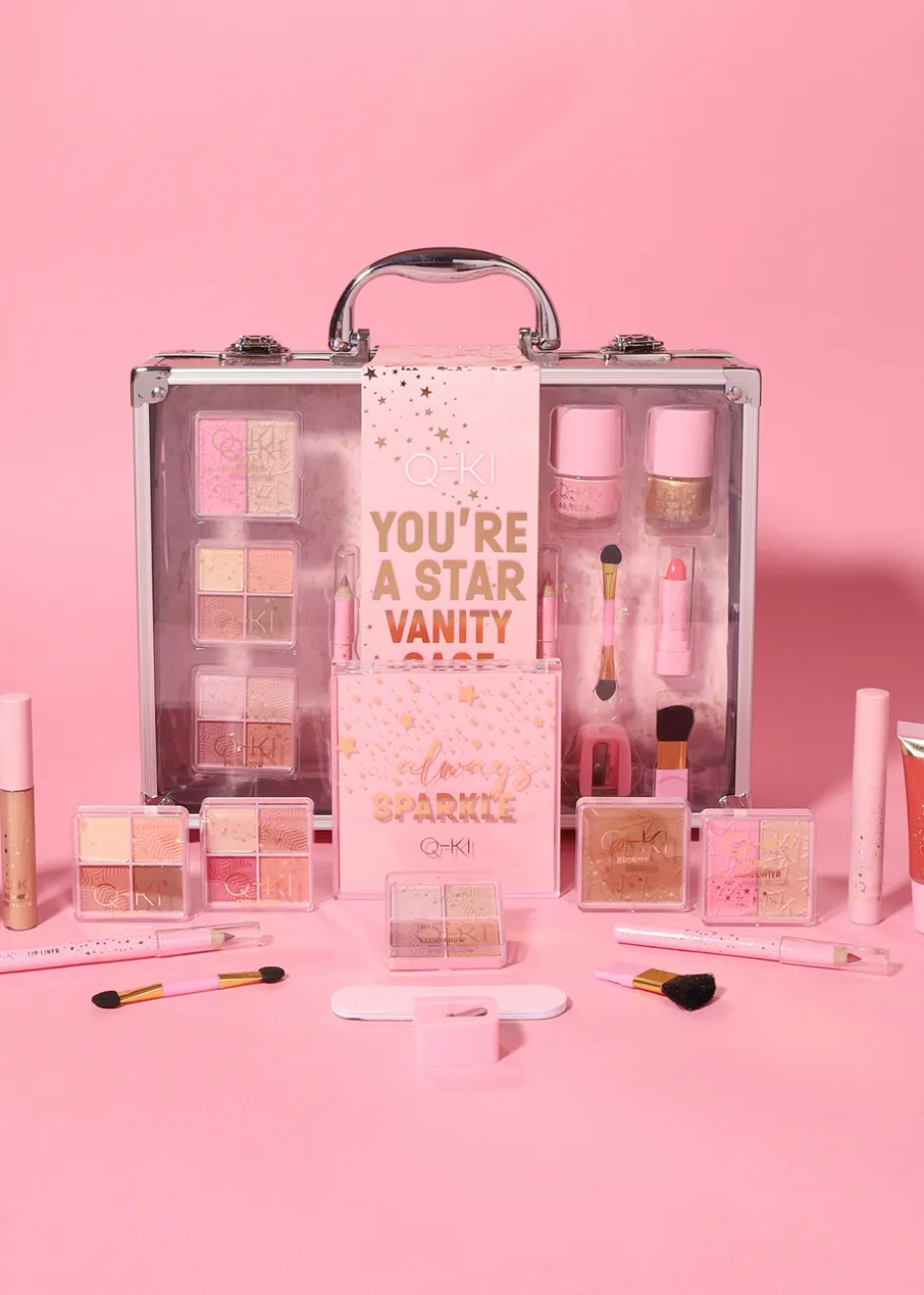 Q-KI You're A Star Vanity Case 33 Piece Makeup Set