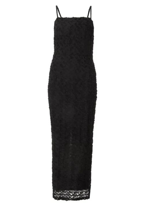 Quiz Black Floral Midaxi Dress