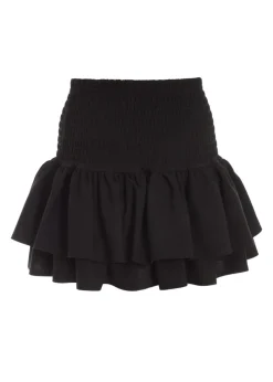 Quiz Black Frill Mini Skirt