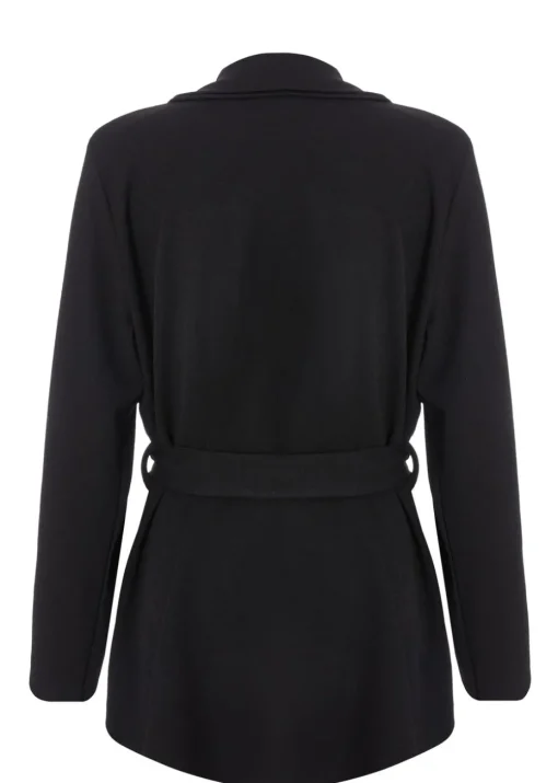 Quiz Black Tie Waist Blazer