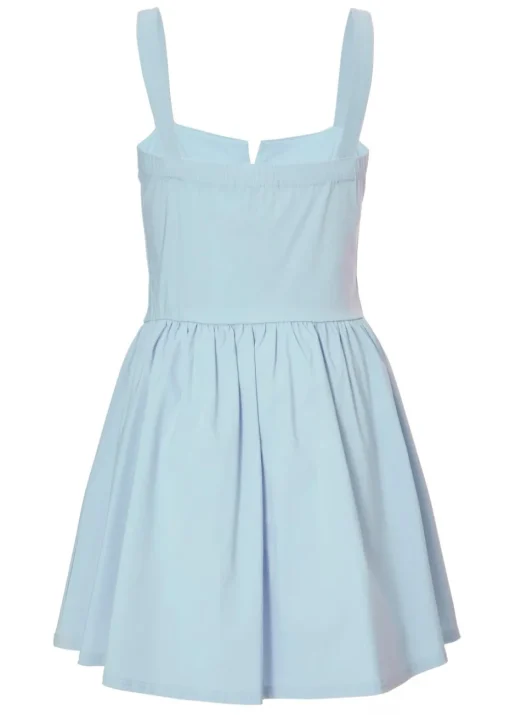 Quiz Blue Bow Front Mini Dress