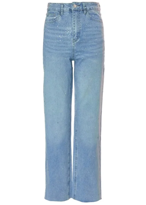Quiz Blue Denim Embellished Jeans