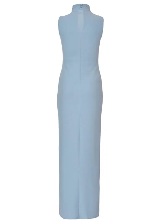 Quiz Blue High Neck Maxi Dress