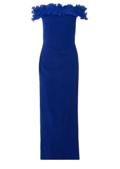 Quiz Blue Ruffle Maxi Dress