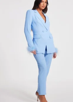 Quiz Blue Tailored Trousers