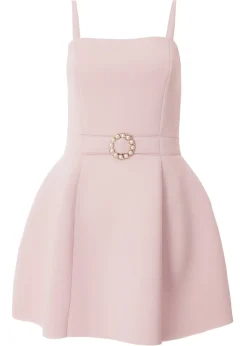 Quiz Blush Pink Buckle Mini Dress