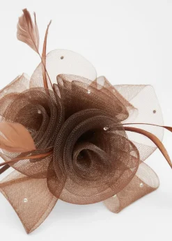 Quiz Brown Flower Headband Fascinator
