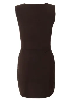 Quiz Brown Square Neck Mini Dress